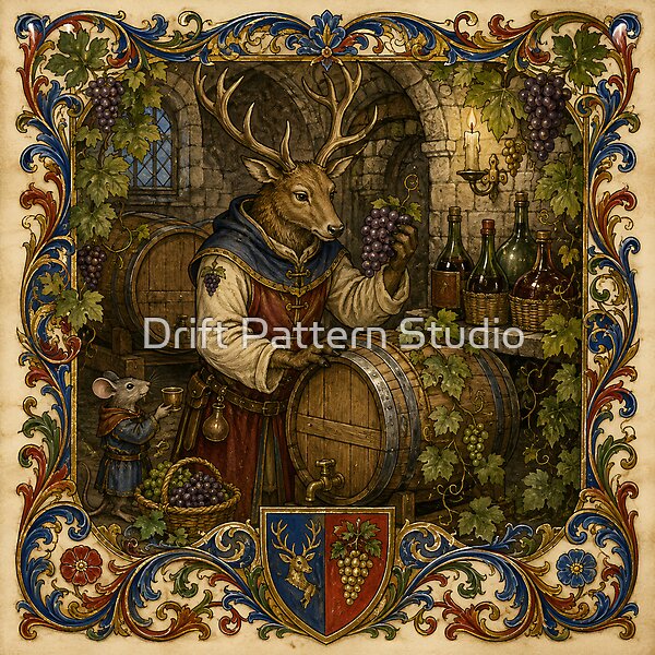 The Stag Vintner’s Autumn Wine Cellar — celebration and special occasion gift design by Drift Pattern Studio