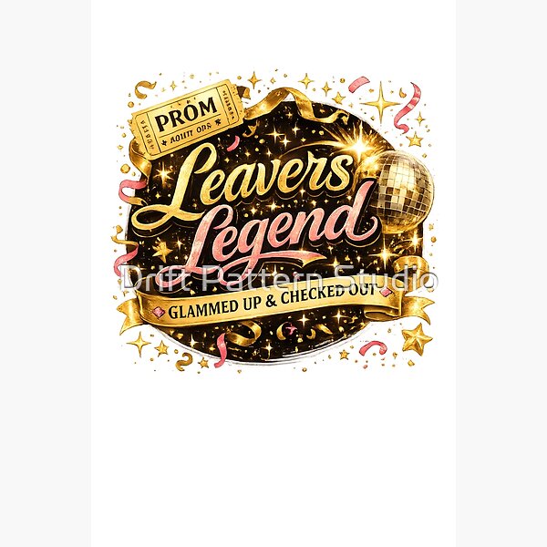 Leavers Legend — Glammed Up and Checked Out from the Celebrations collection