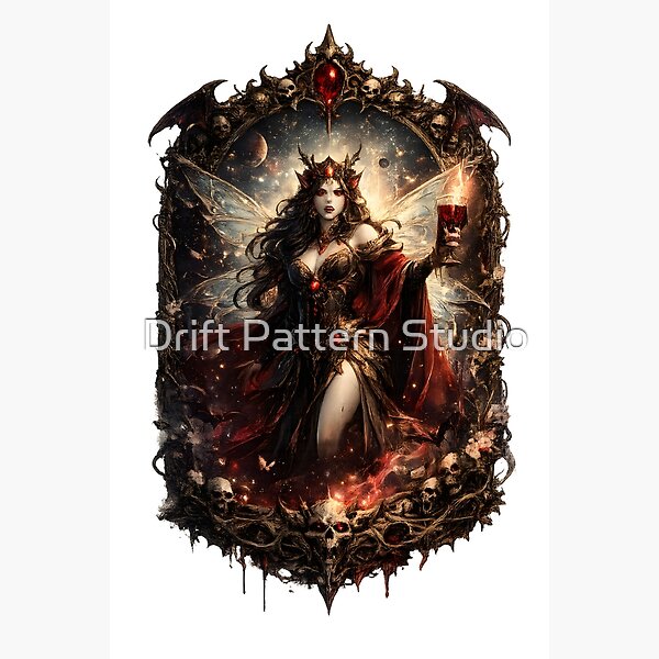 Dark Fantasy Vampire Fairy Queen Portrait from the Fantasy & Myth collection